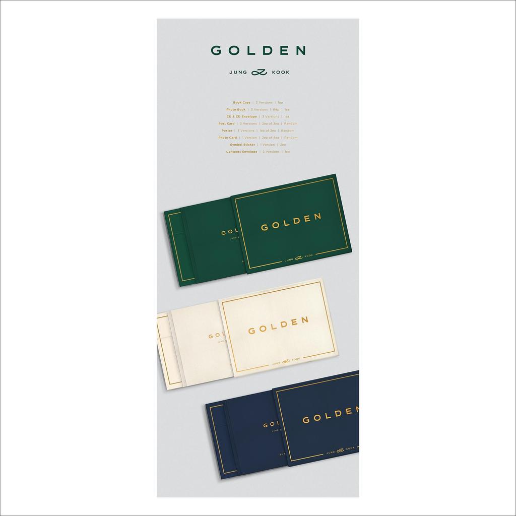 ЧОНГКУК(БТС) ЗОЛОТОЙ НАБОР + Альбомы Weverse Ver.