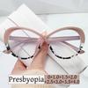 Fashion Oversized Frame Ladies Hyperopia Glasses Vintage Round Finished Reading Plus Eyeglasses Prescription Presbyopia Diopter