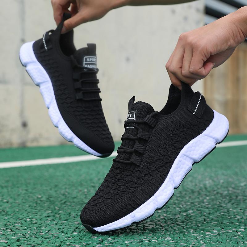 Couples Outdoor Running Sneakers Lightweight Breathable Mesh Casual Sneakers Non-Slip Comfortable Men'S Sneaker Tennis