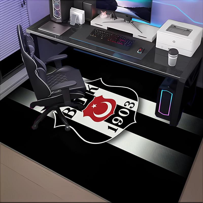Besiktas Crest Legacy 1903 Rug Office Floor Mat - Machine Washable for Bedroom, bedroom, livingroom, Room Decor Fan Gifts Christmas