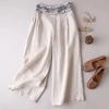Women's Summer Thin Chinese Style Wide-leg Pants Retro Ethnic Style Straight Casual Pants