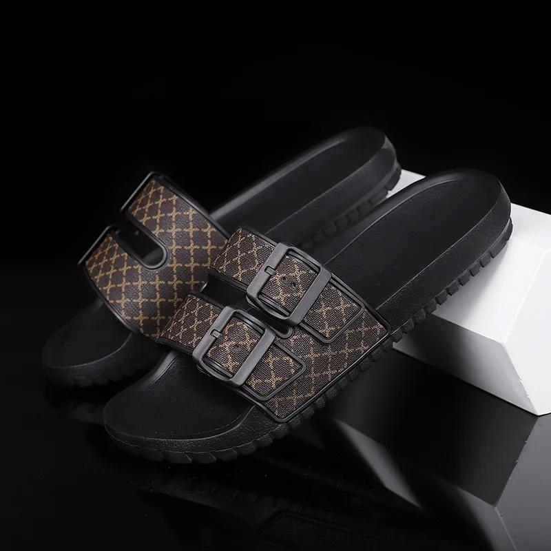 Мужская и женская летняя верхняя одежда для дома и ванной комнаты, мягкая подошва, супер удобные классные пляжные сандалии, тапочки