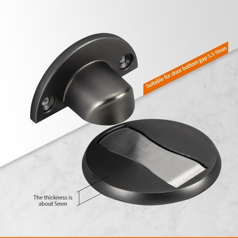 Невидимый дверной стопор без удара, сильный магнитный, для дома, спальни, ванной комнаты, антистолкновительный бесшумный напольный самоблокирующийся стопор