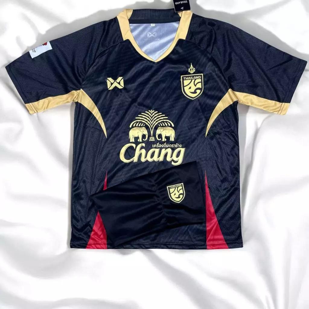 Ретро Винтаж ТАИЛАНД Футбол Футбольная форма Национальная футбольная команда CHEER Быстросохнущая футболка с круглым вырезом и принтом из полиэстера с коротким рукавом Спортивная форма для активного отдыха