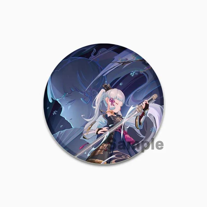 32/44/58 мм значок Камисато Аяка из мультфильма милые жестяные броши ручной работы креативные эмалевые булавки для одежды рюкзак подарочные ювелирные изделия аксессуары