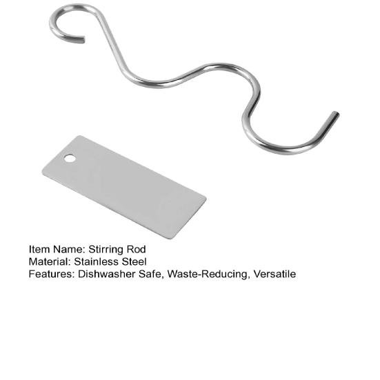 Стержень для перемешивания соуса из нержавеющей стали с кривошипным скребком, инструмент для смешивания масла для смешивания и распределения арахисового миндального масла