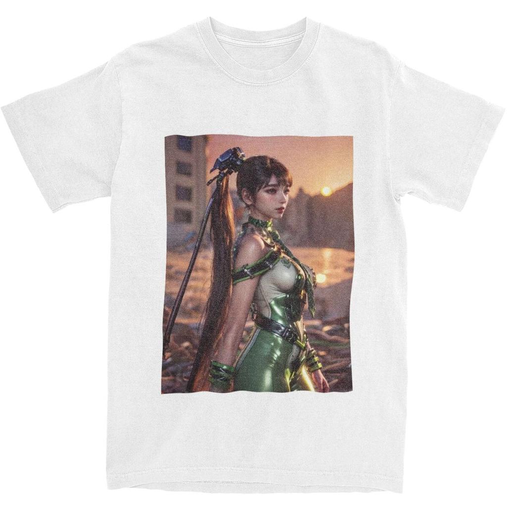 Всесезонная мужская женская футболка для фанатов игры Stellar Blade, крутые летние футболки в стиле Y2K, забавные топы из 100% хлопка, идея для подарка