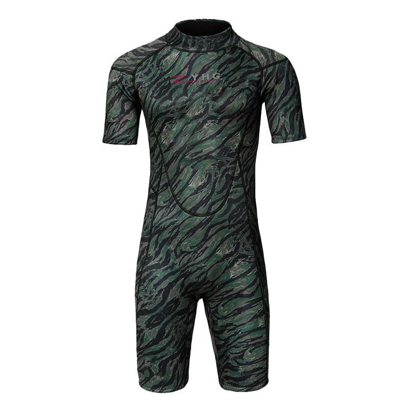 3mm Neoprene Wetsuit Men Women Short Sleeve Pants Diving Surfing Snorkeling Thermal Rash Guard