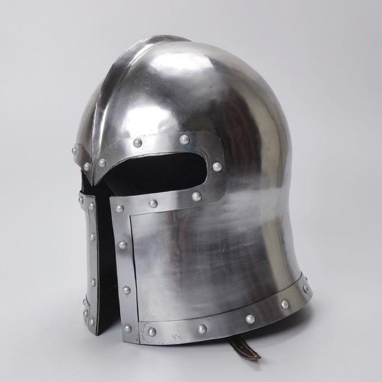 Средневековый функциональный доспех, шлем боевого воина, стальной доспех, шлем боевого воина, носимый шлем