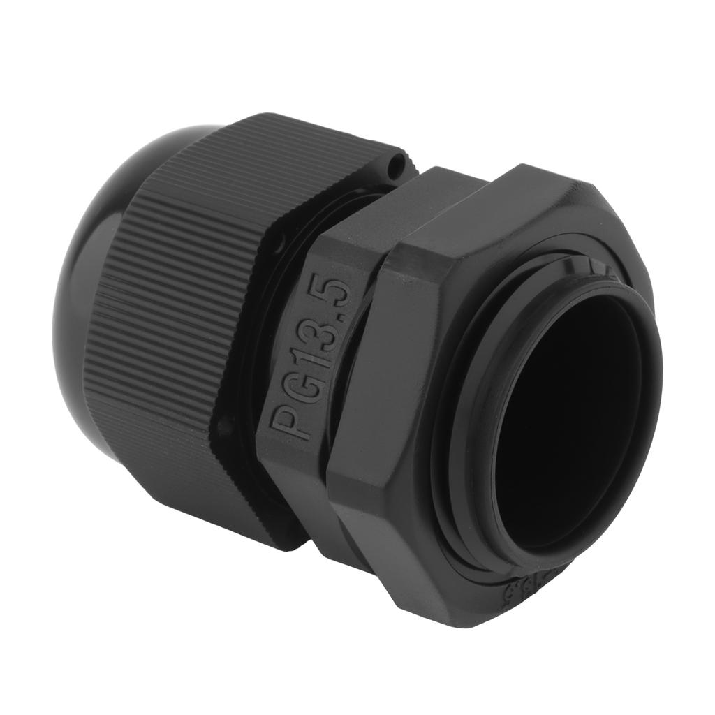 PG Cable Gland,Black Plastic Nylon Cable Connector,IP68 Waterproof Wire Glands Connector Fitting,PG7-PG19 Cable Gland,Simple Installation