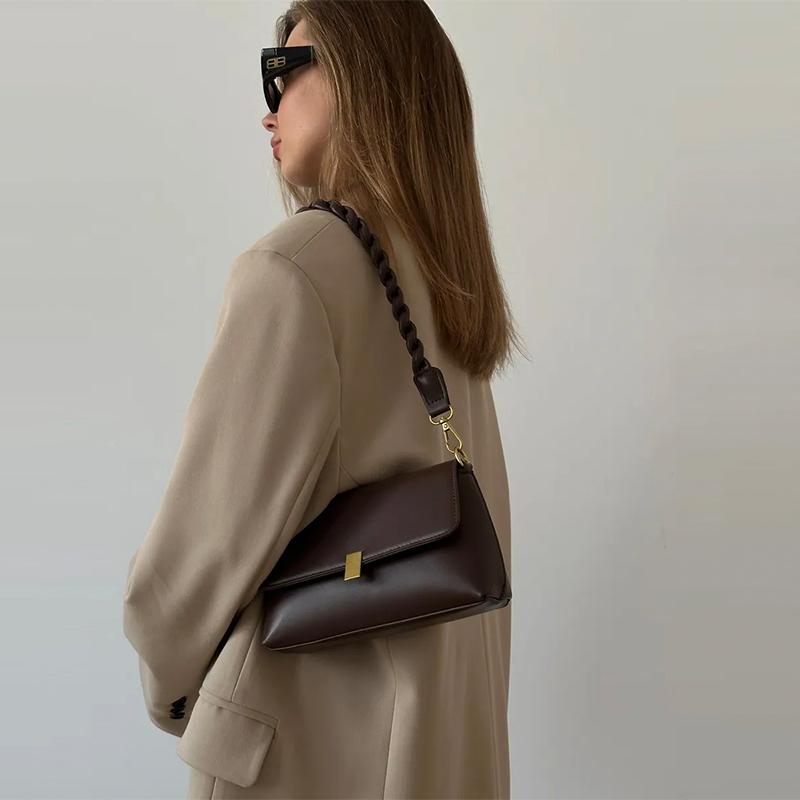 2025 Модная ретро-маленькая квадратная сумка для женщин из искусственной кожи, сумки через плечо, сумки через плечо, модная простая женская сумка