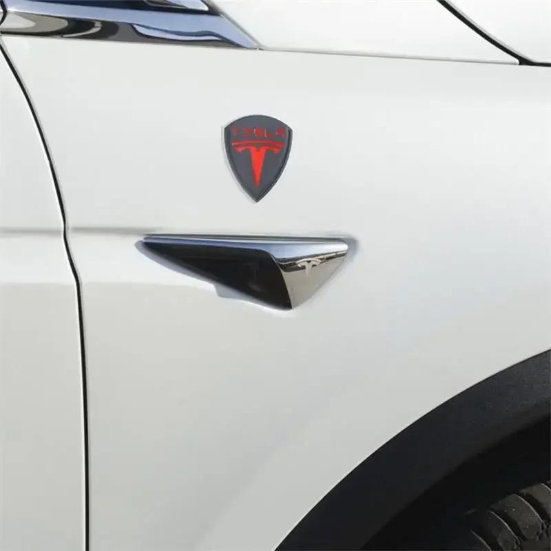 ALG1 Metal for Tesla Model 3 S X Y Roadster Cybertuck Car Fender Body Side Trunk Rear Sticker Badge Window Decal Exterior Accessories