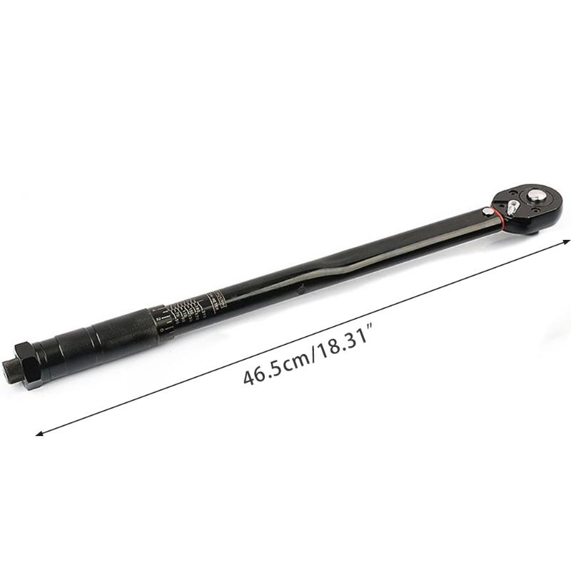 Динамометрический ключ с приводом 1/2 дюйма, 18 дюймов, длинный храповой механизм, прочный, легко читаемый инструмент для ремонта автомобилей