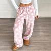 Women's Pajama Pants, Plush Pajama Pants, Soft Elastic Waist Pajama Pants, Star Pants With 2 Pockets