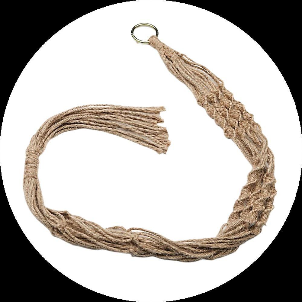 Boho Cotton Rope Hanger Flower Pot Handmade Tassel Hanging Basket Durable Plant Hanger Outdoor