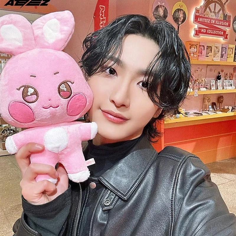 Kpop ATEEZ Сонхва Хонджун Плюшевые Фигурки Мультяшные Юнхо Ёсан Сан Минги Уён Джунхо 10/30см Коллекции Фанатов Подарки