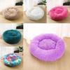 Cat Pet Dog Calming Beds Nest Warm Fluffy Plush Comfy Soft Mattress Donut Pad