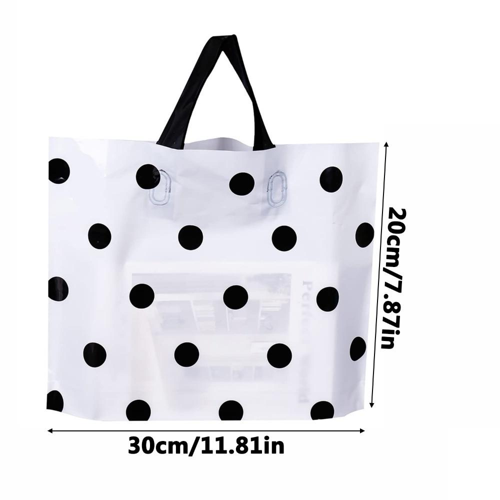 50 шт. Пластиковые сумки-тоут с ручкой, подарочные пакеты, многоразовые сумки для покупок в бутиках, сумки для вечеринок на день рождения, подарочные пакеты для вечеринок, сумки для творчества