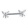 Body Piercing Jewelry Barbell Earrings Stainless Steel 14G Straight Rod Ear Studs Bar for
