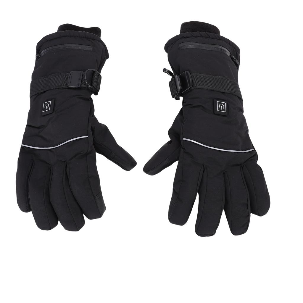 Перчатки с подогревом для мужчин и женщин, ПУ нейлон, 3 режима, перезаряжаемые, сенсорные, грелки для рук, электрические перчатки с подогревом с 2