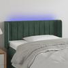 VidaXL LED Headboard Bedroom Furniture Single Bed Accessory Headboard Bed Frame Interior Dark Green 3123519
