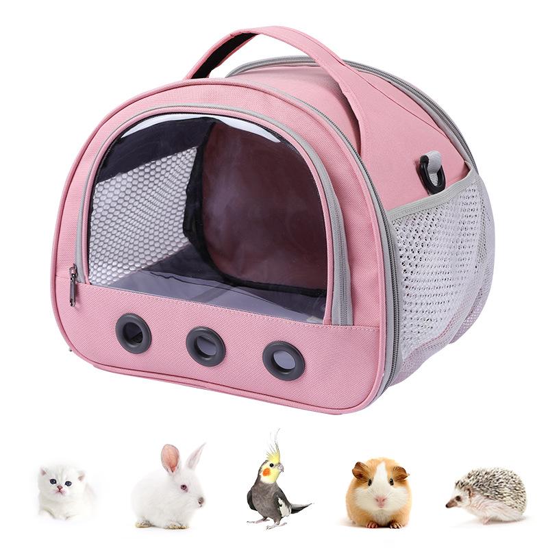 Compact and Breathable Foldable Hamster Carrier Handbag for Small Pets