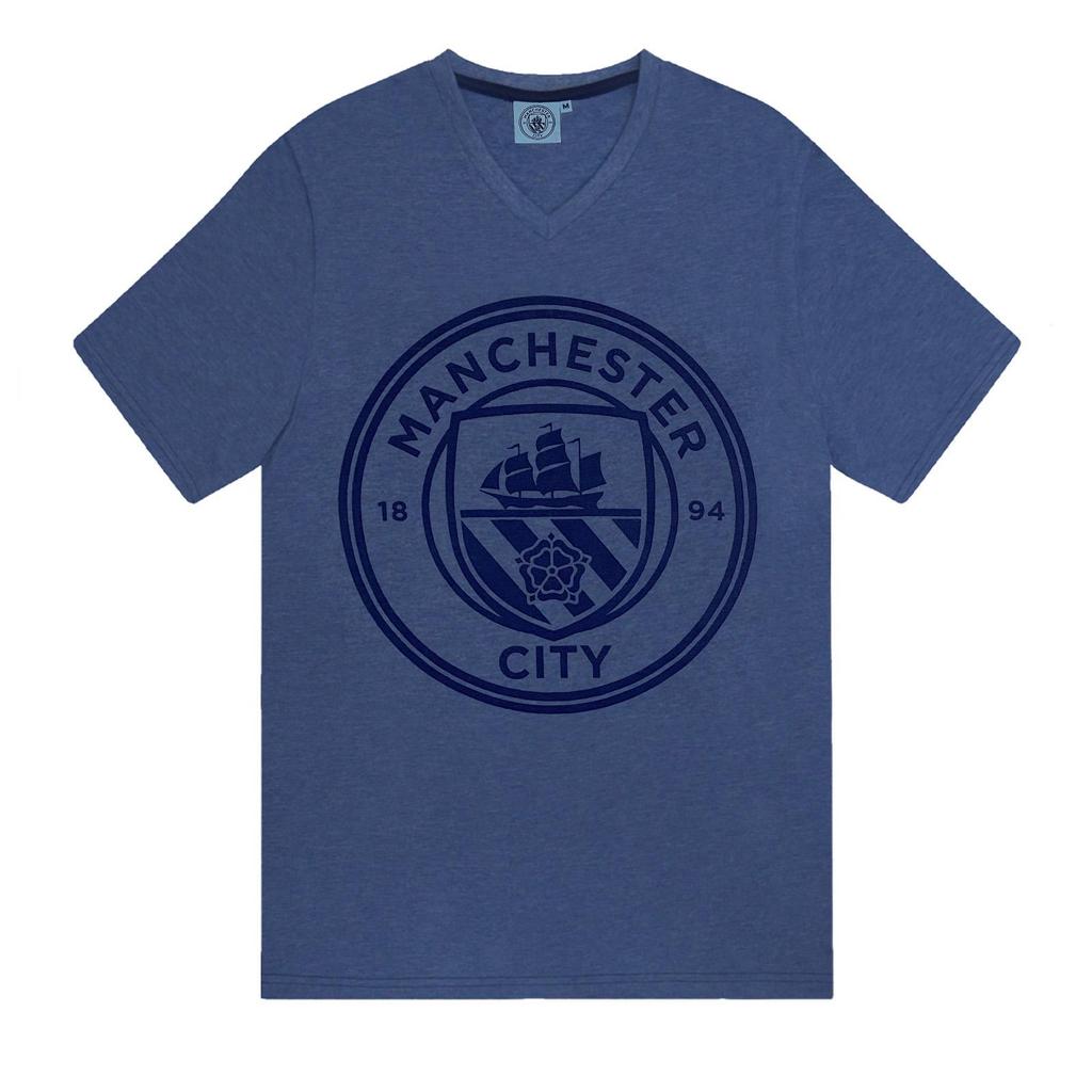 Manchester City FC Mens Short Pyjama Set