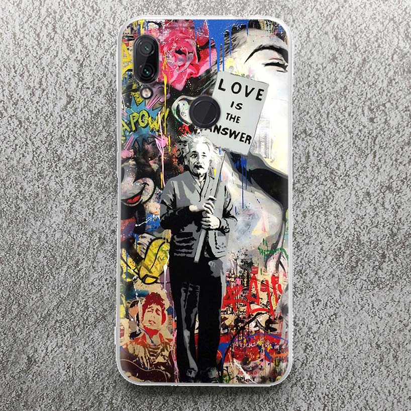 Banksy Graffiti Art Print Soft Case for Xiaomi Redmi Note 10 9 9S 8 Pro 7 Phone Shell Mi 15 Ultra 14 12T 11T 10T 9T 12 11 Lite M