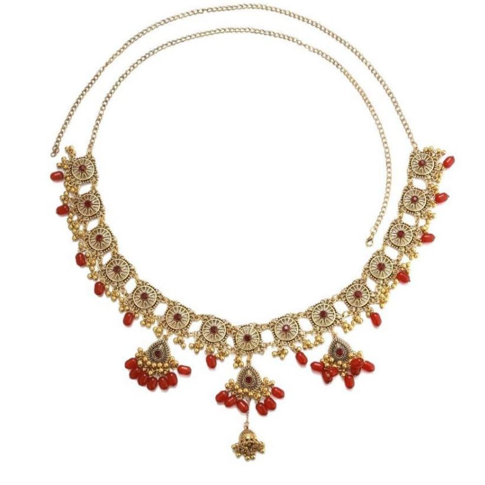 Metal Ethnic Style Belt Beads Body Chain Waist Seal Tassel Belly Chain  Festive