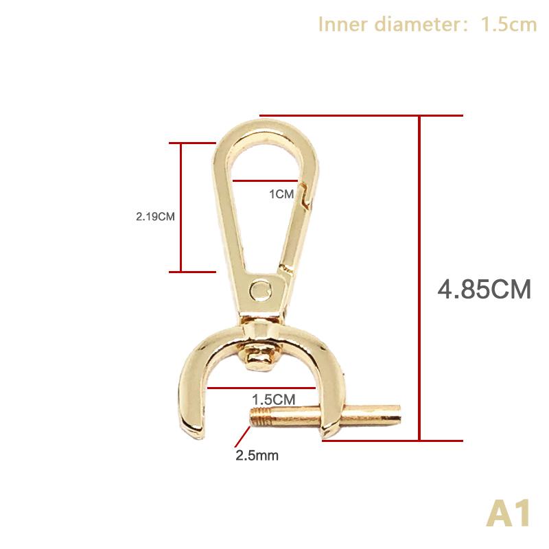 Diy Metal Detachable Snap Hook Trigger Clips Buckles For For Leather Craft Bag Strap Buckles Handle Shoulder Webbing