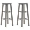 VidaXL Set of 2 Bar Stools, Pub Chair, Bistro Seat, Furniture for Dining Room Kitchen Living Room Home Interior, 284387