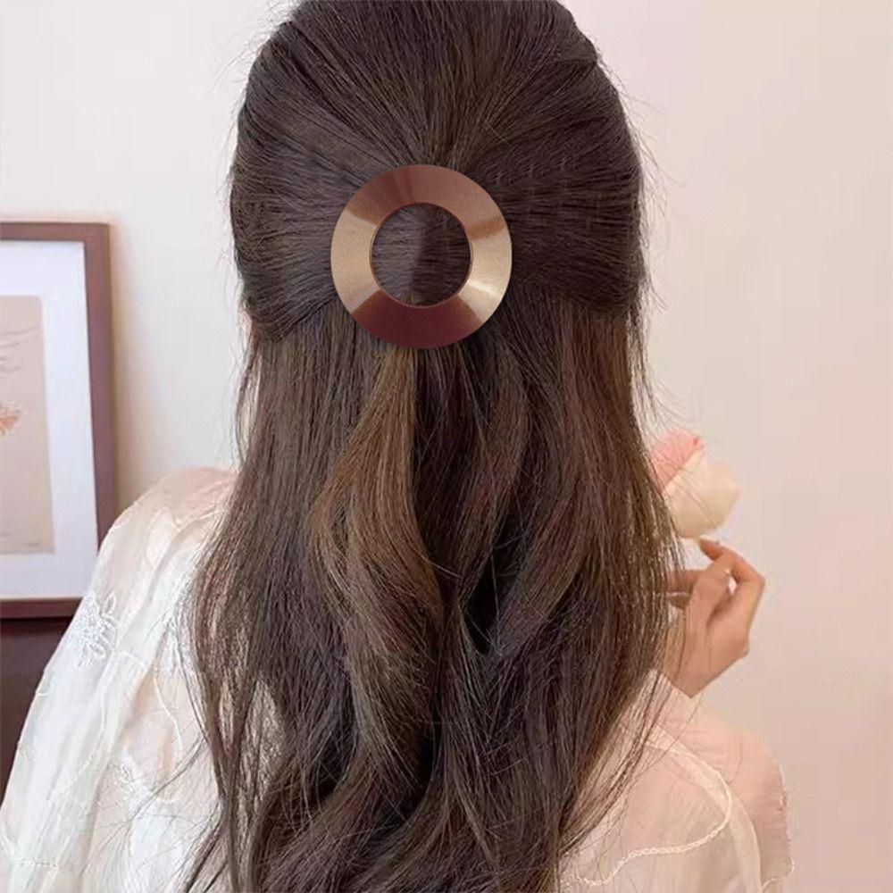 Round Shape Hairpins Hair Accessories Soft Clips Flexible Hair Clip for Lying Down and Driving