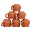 Handcrafted Mitti Clay Tea Cup Coffee Mug Set Natural Handmade Earthen Clay Kulhad Kullar Chai Ke Cup Pack of 6 (Clay Tea Cup-6 Pcs) 100 Ml Each