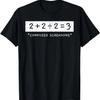 2+2÷2=3 Смущенный Кричащий Математика Сложение Деление Математическая Футболка