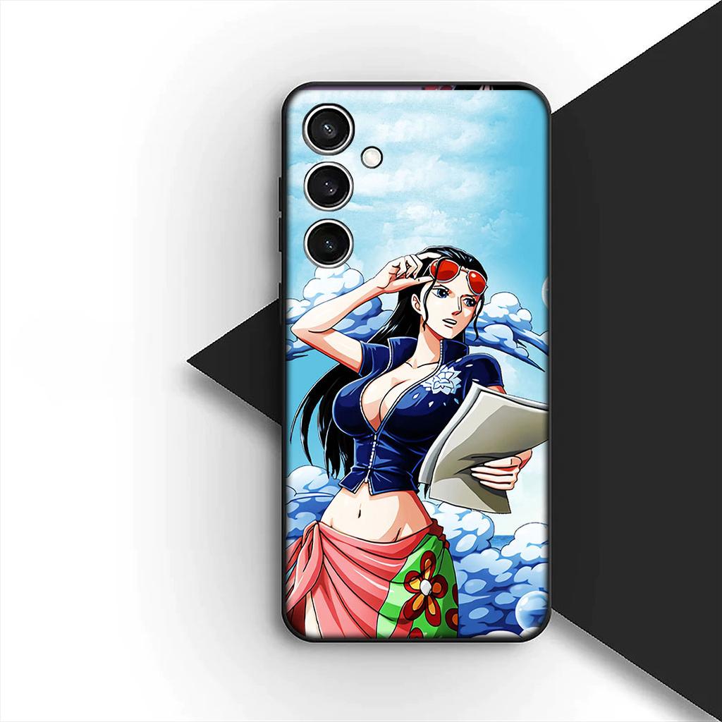 Чехол для Samsung Galaxy S20 S22 S21 FE Ultra Plus A07 A17 A15 A16 A25 A57 A37 Чехол для телефона Обои Нико Луффи Робин Санджи