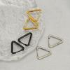 Нержавеющая сталь новые треугольные серьги-клипсы женские нишевые универсальные геометрические серьги из титановой стали