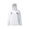 Fila Серия Лыжная Классический Минималистичный Повседневный Спортивный Универсальный Теплый Защитный Пуховик с Капюшоном Женская верхняя одежда Нефритово-Белый A11W546908FWT