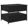 Coffee Table Black Oak Effect 70 x 50 x 54.5 cm Engineered Wood