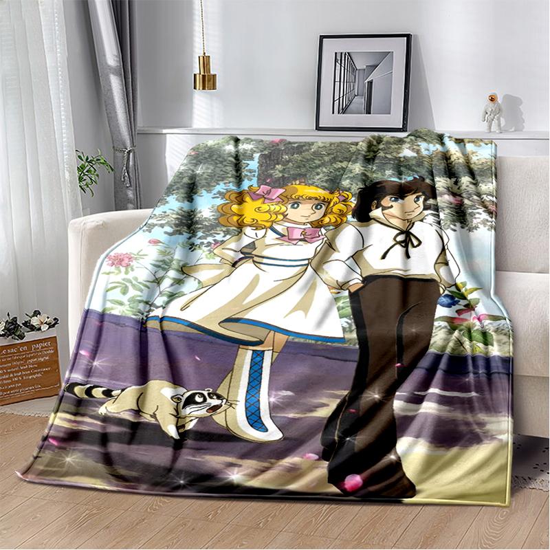 Кэнди Кэнди 29 Стиль Новое Ретро Мультяшная Девочка Аниме Мягкий Плюшевый Плед, Фланелевый Плед для Гостиной Спальни Дивана Детский Подарок