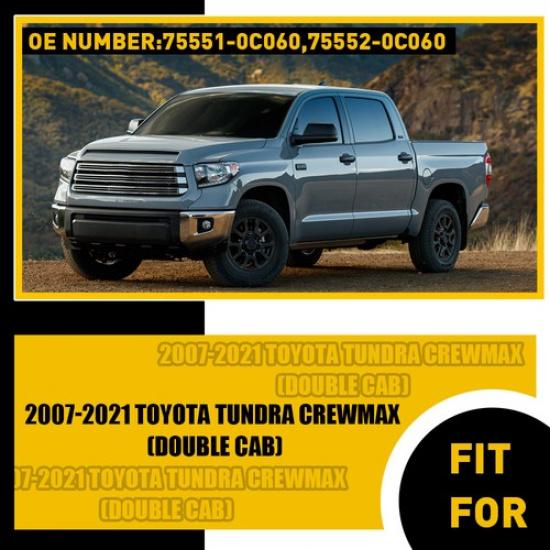 Для 2007- Toyota Tundra Cab) Crewmax (Комплект: Верхняя черная декоративная накладка на канал двойной крыши