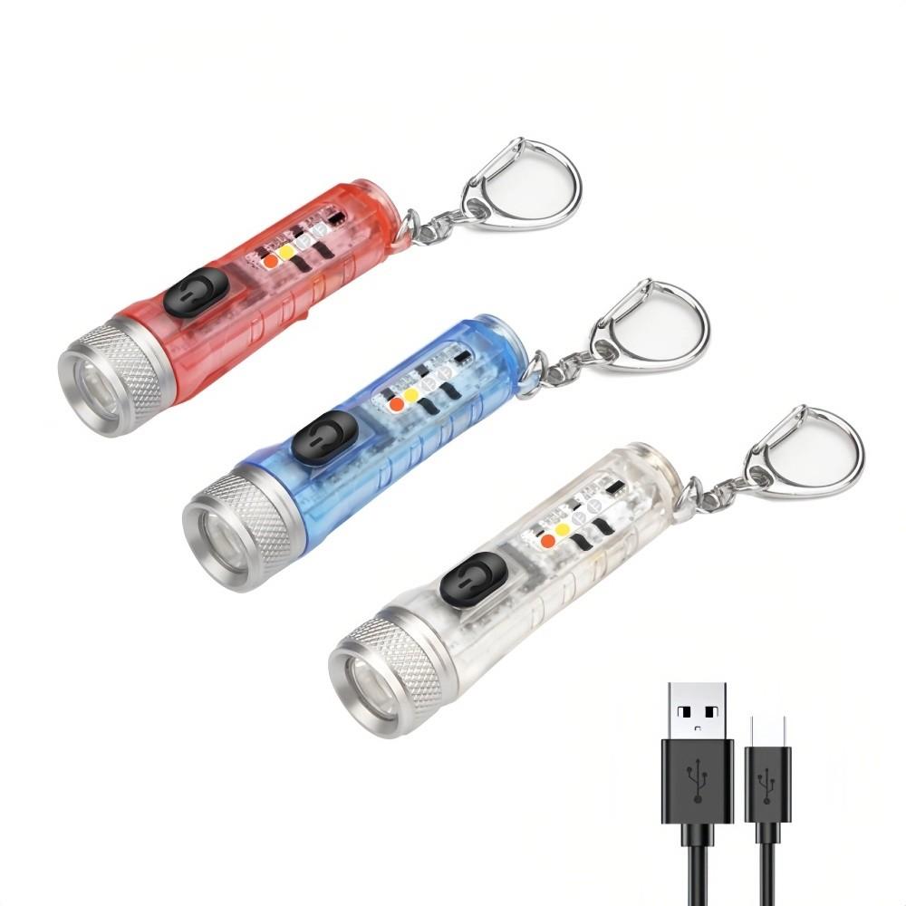 Супер яркий мини-фонарик-брелок, перезаряжаемый через USB, несколько режимов освещения, магнитный фонарь, 400 люмен, лампа с зажимом для кепки