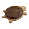 Wooden Turtle Coaster Heat Resistant Placemat for Drinks Anti-Scalding Pot Mat Reusable Table Mat Creative Party Accessory