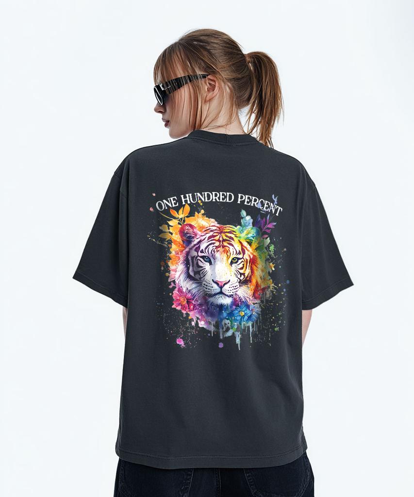 OHP Ohpxharmonia Bcolorful Tiger Пигментная футболка с коротким рукавом