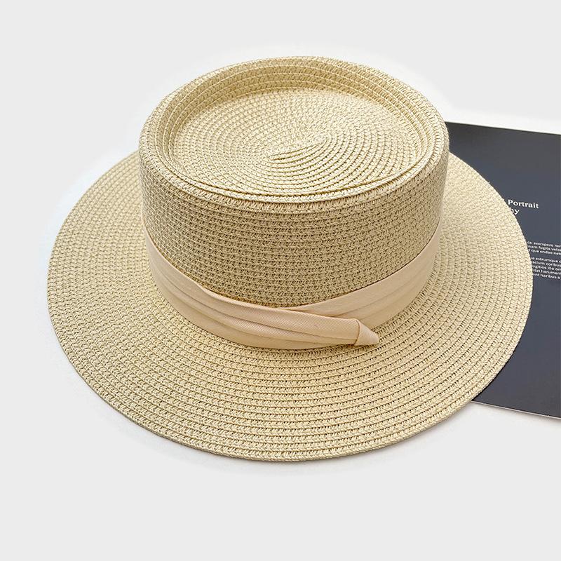 Seaside Beach Hat Lace Straw Hat Children Summer Visor Breathable Sunscreen Bucket Hat Vacation Style Straw Hat