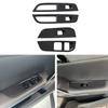 Compatible For MG4 EVMulan 2022-2024 Car Window Control Lift Switchs Panel Cover Trim Decoration ABS Carbon FiberDurable