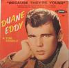 7inch Record DUANE EDDY & THE REBELS - Because They're Young / Rebel Walk 1156 Jamie 1960 US Rock Used