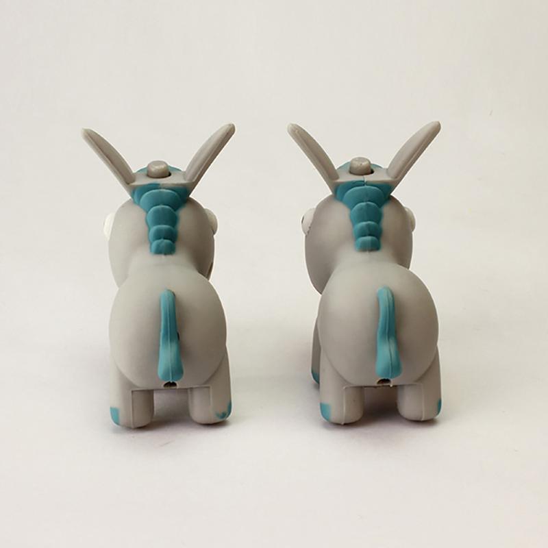 Милый ослик, светодиодный брелок, мини-фонарик, звуковой брелок, детские игрушки с героями мультфильмов