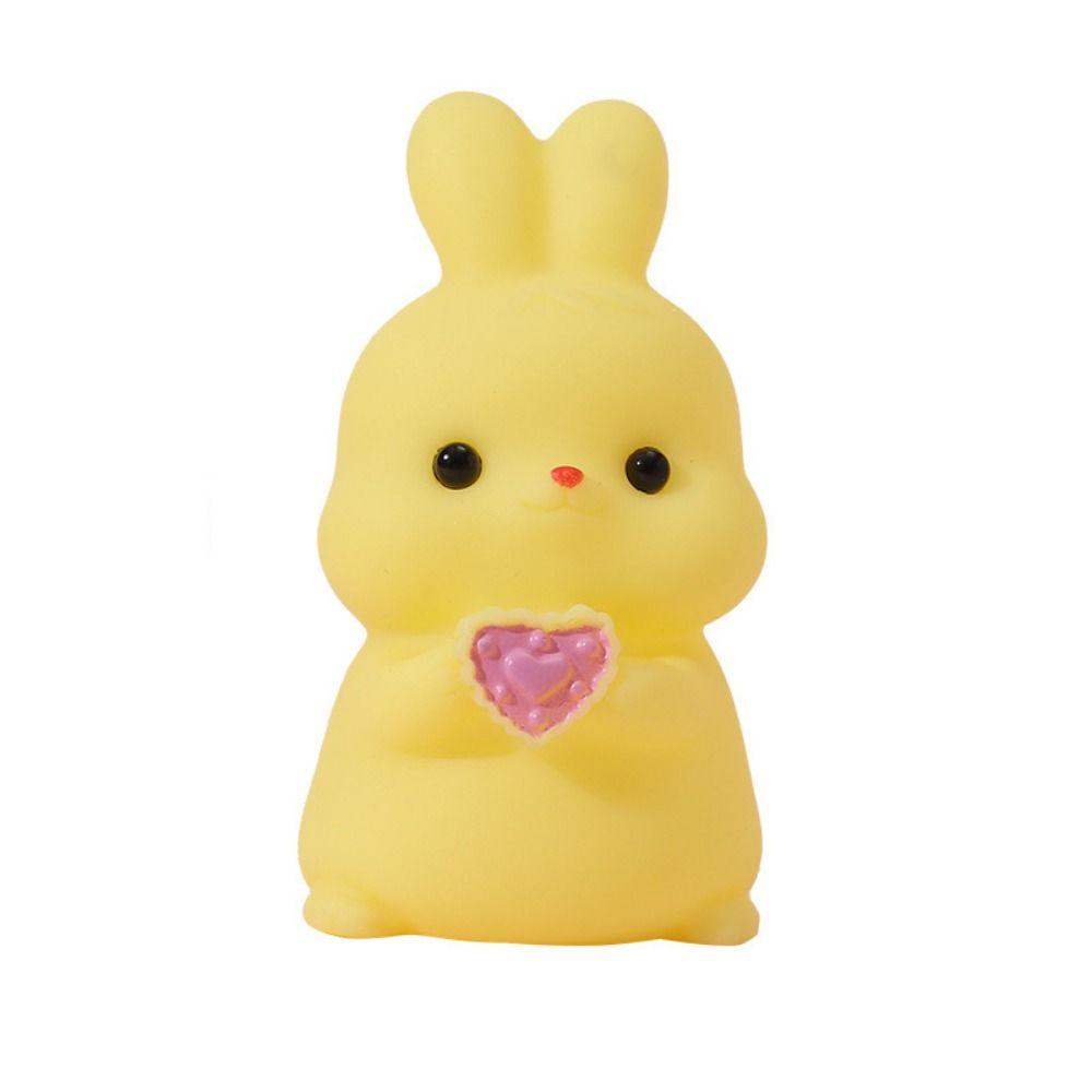6 шт./компл. Сжимаемый пасхальный кролик, игрушка-фиджет из ПВХ, кролик, медленно восстанавливающийся, игрушки-кролики для взрослых