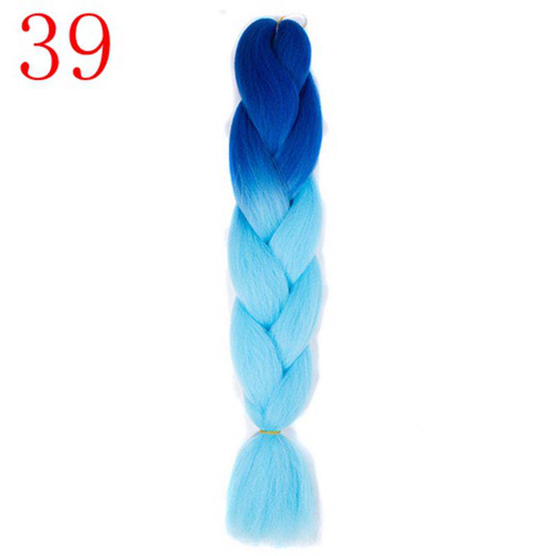 Ombre Hair Jumbo Braids Волосы Синтетические наращивания волос для женщин Розовый Красный Синий 102 Доступных цвета