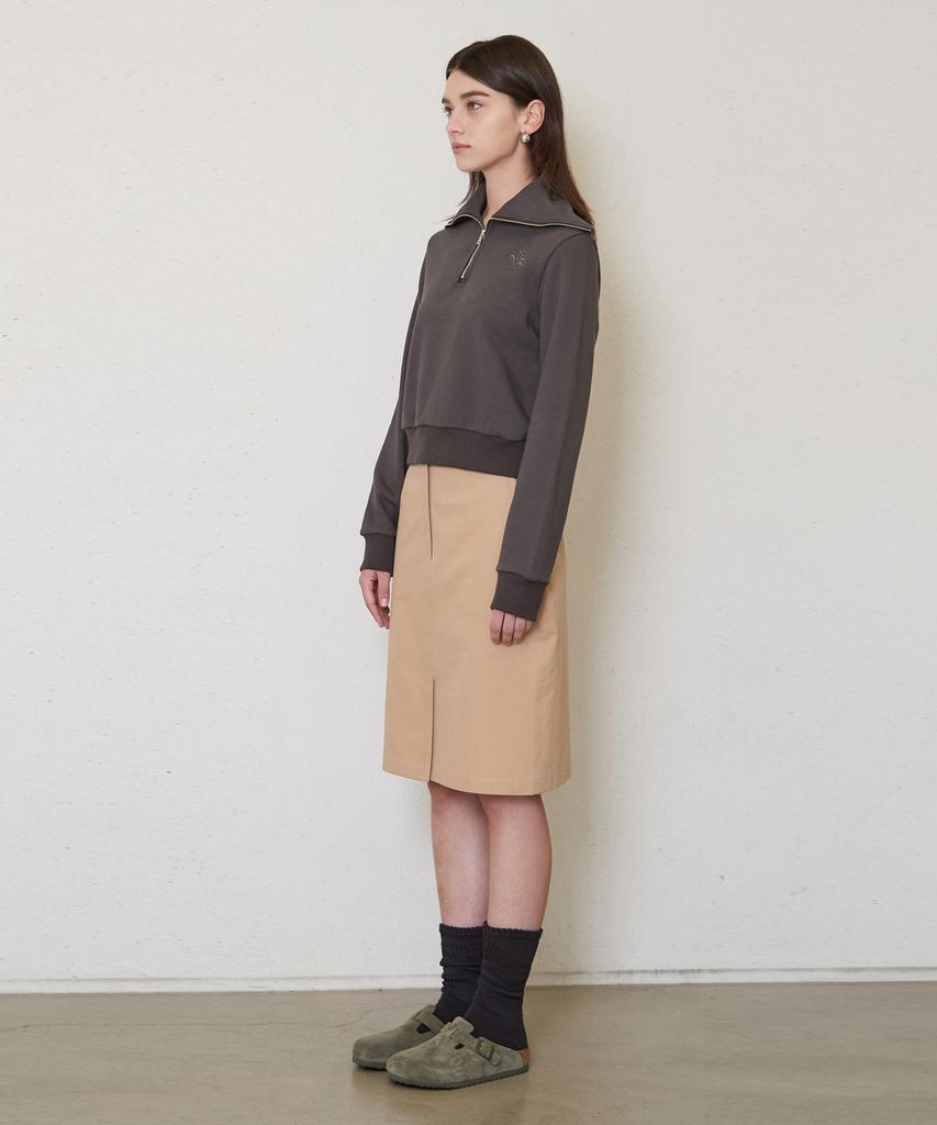 Jun By Jun K Cation Cotton Skirt_Sand